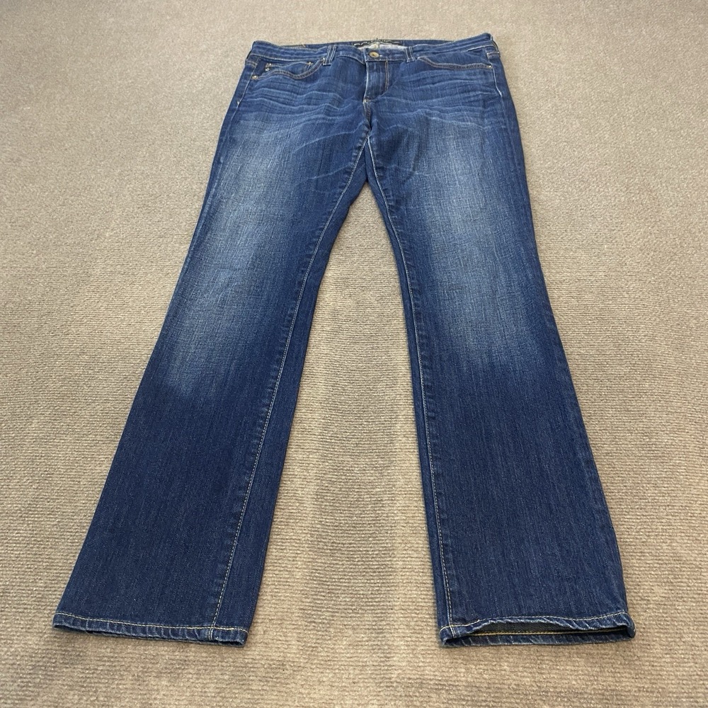 Big Star Kate Mid Rise Straight Jeans Women's 29R Fits 31x30 Blue‎ Stretch Denim
